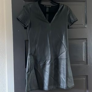 Cute faux leather mini from Zara